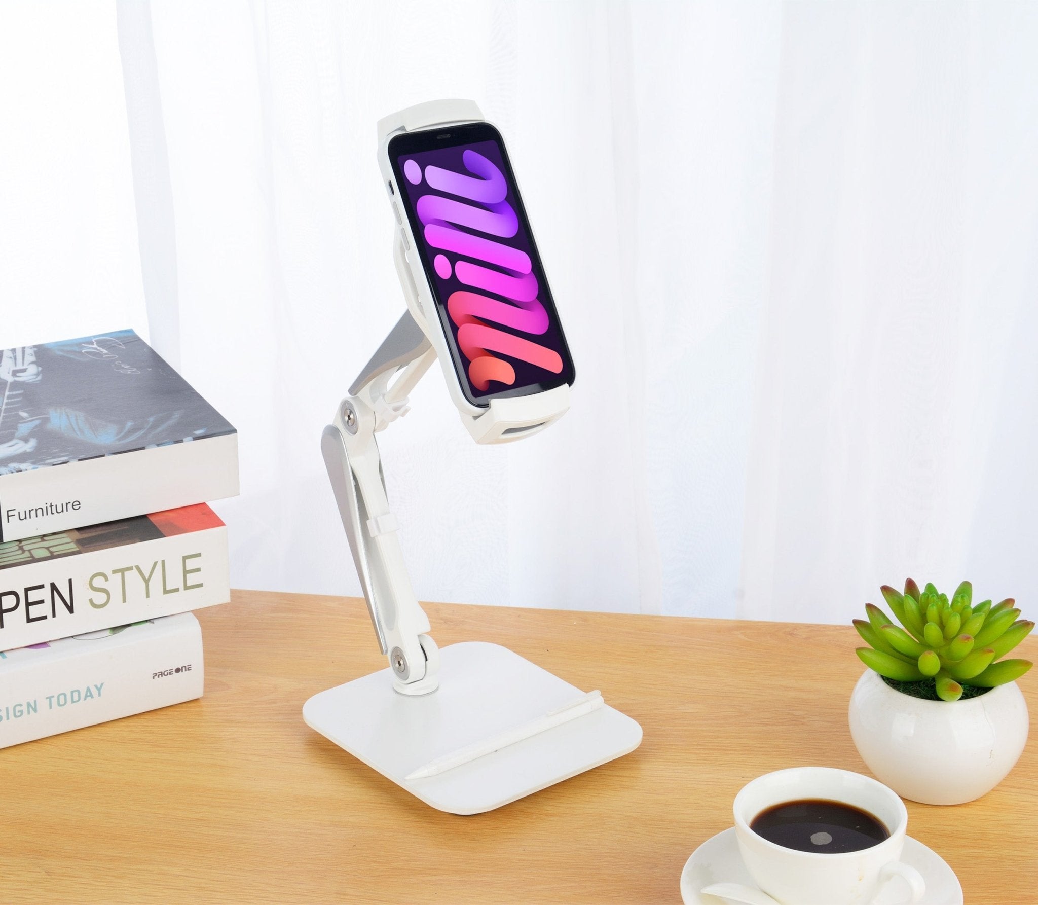 Imagen de Electrónica Soporte Tablet en color Blanco de Meishida